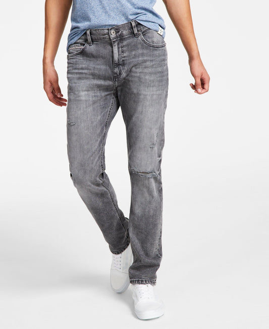 Sun + Stone Men's Straight-Fit Tarin Street Jeans, Created for Macy's - Black