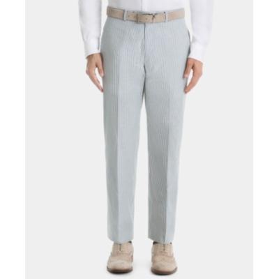 Lauren Ralph Lauren Men's UltraFlex Classic-Fit Seersucker Cotton Pants - Blue