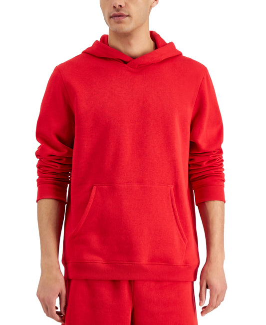 ID Ideology Men's Solid Fleece Hoodie, Created for Macy's - Licorice Red