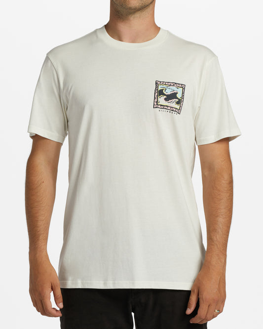Billabong Crayon Wave Short Sleeve T-Shirt for Men White